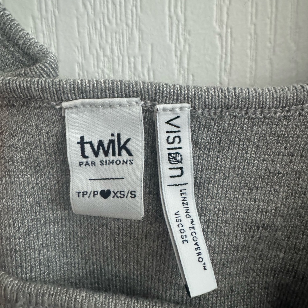 Twik Gray Knit Top